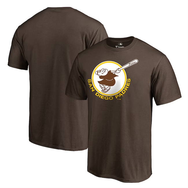 Men's San Diego Padres Brown T-Shirt（1pc Limited Per Order）